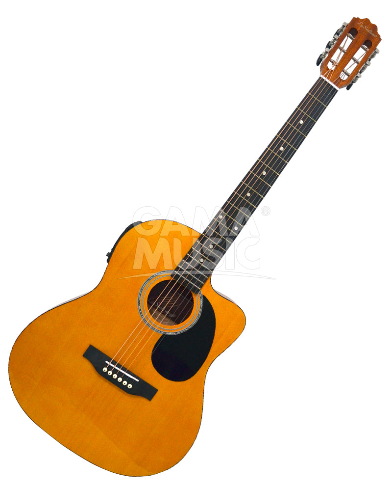 Guitarra Electroacústica UL-5CEQ-STEEL Natural LA SEVILLANA UL5CEQSTEEL
