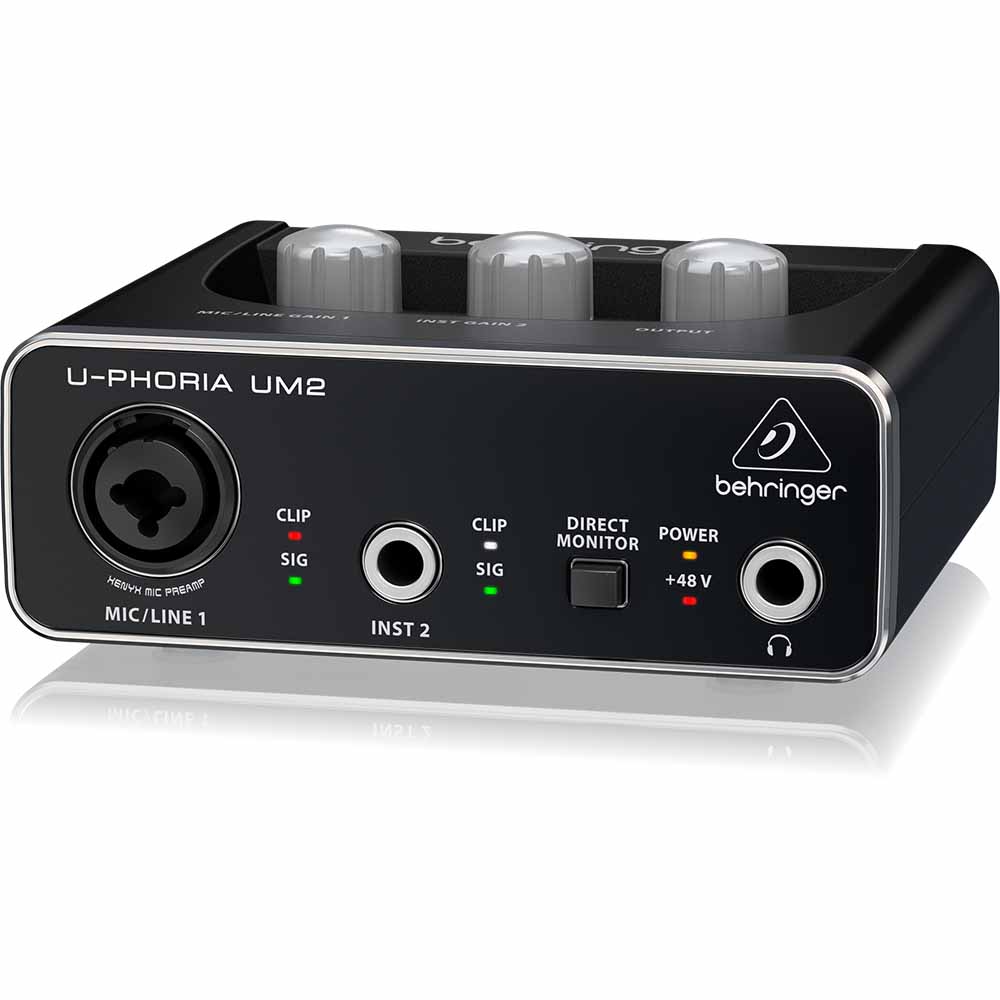 Interface de Audio USB U-Phoria 2 entradas UM2