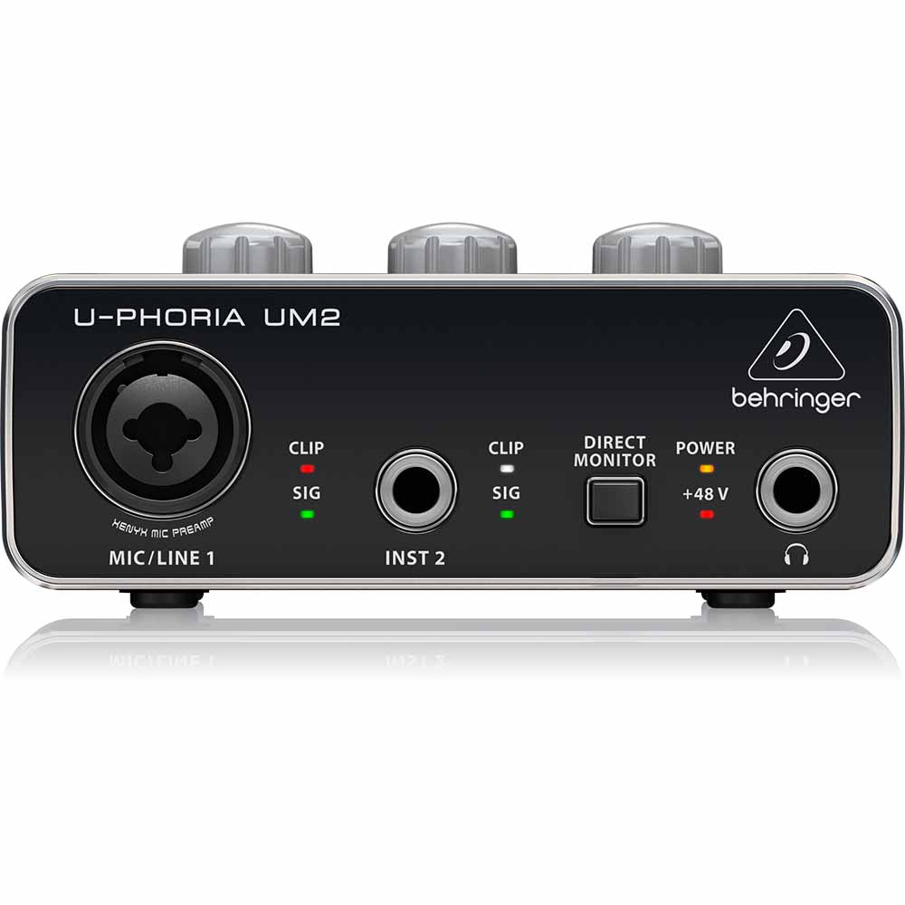 Interface de Audio USB U-Phoria 2 entradas BEHRINGER UM2