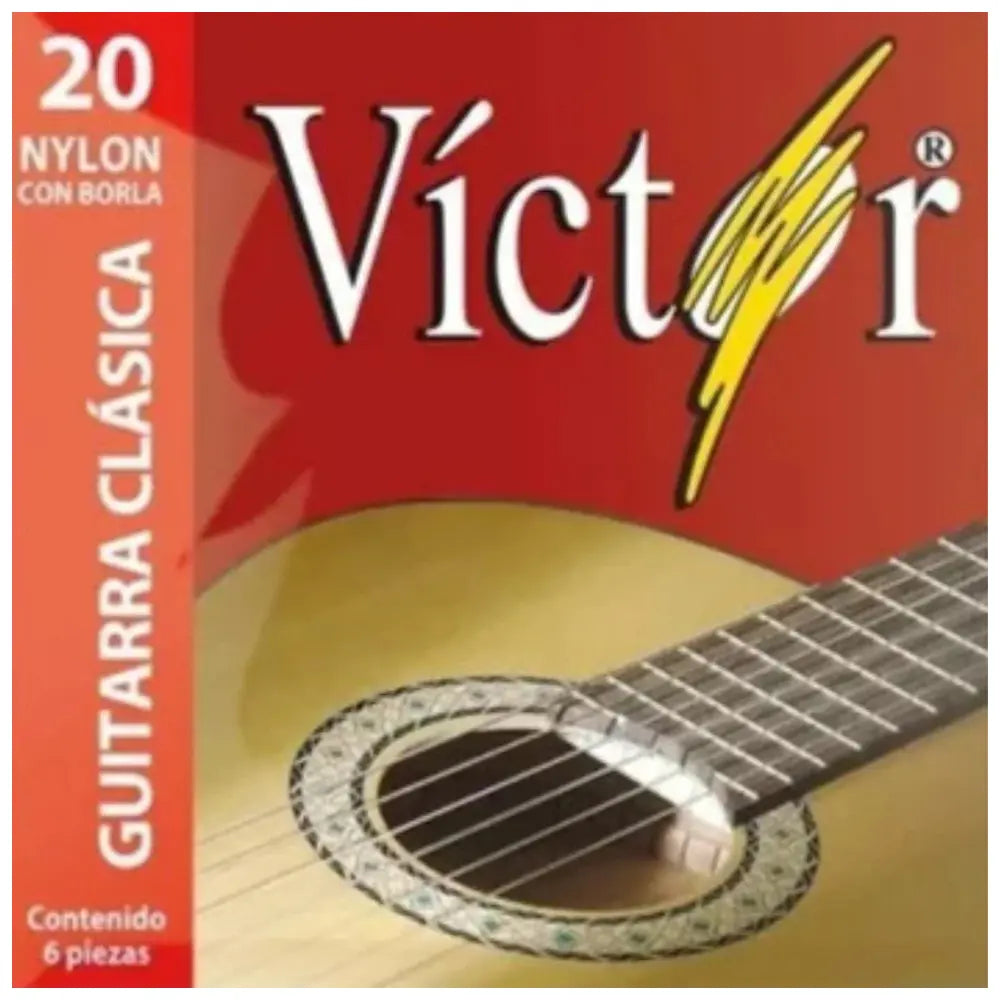 Encordadura Guitarra Acústica Victor Vcgs20 Nylon VCGS20