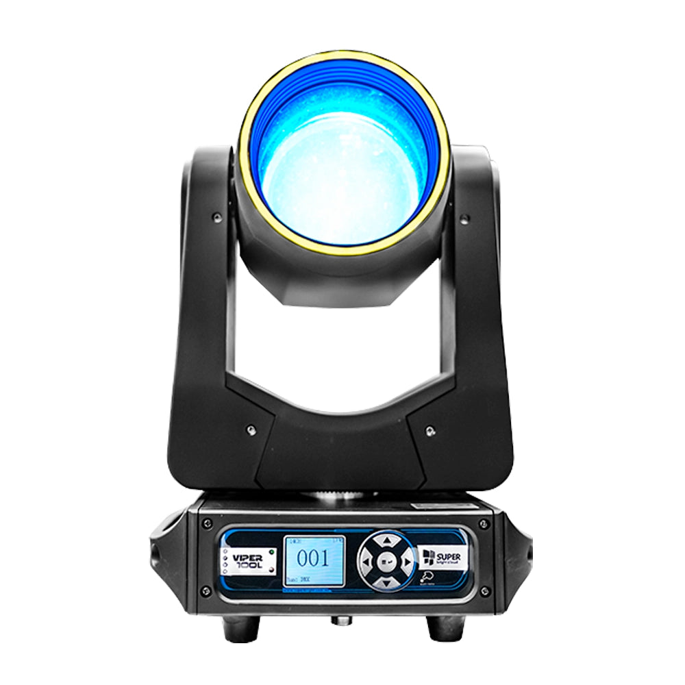 Super Bright VIPER100L Estuche con 4 Cabezas beam led 100w + Aro Led RGB