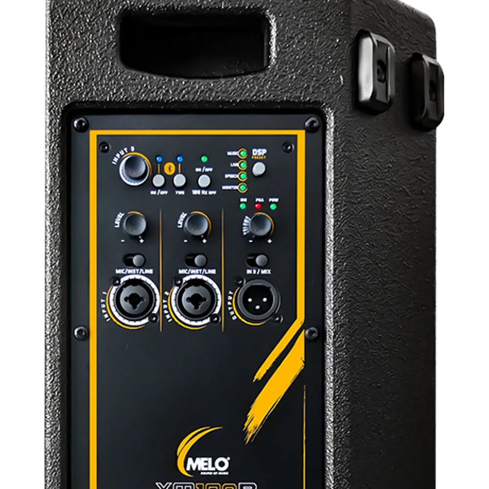 Melo XM108B Bafle Activo Flexible 8" 380W RMS 121 DB SPL Pico