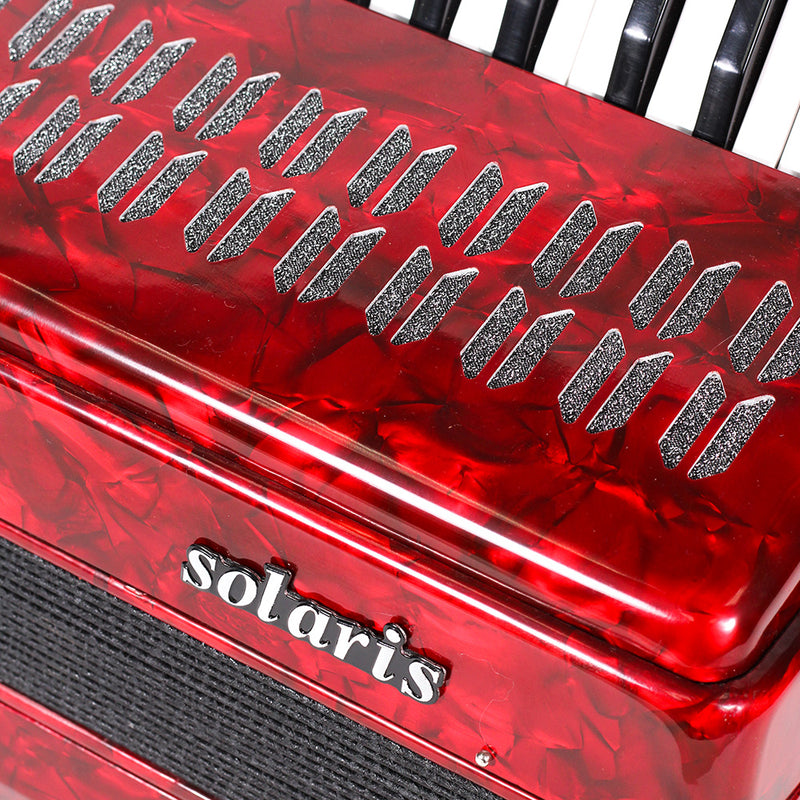 Acodeon Solaris Acordeón Solaris Yjp2512r 25 Tec 12 Baj Rojo YJP2512R